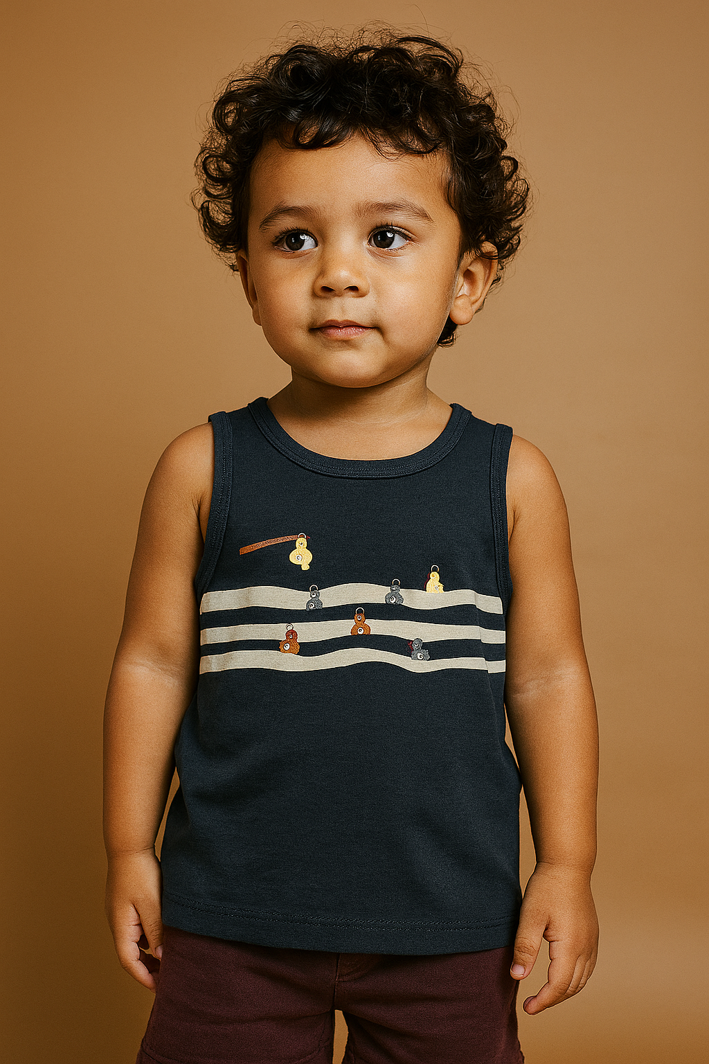 Duck Print Cotton Tank Top