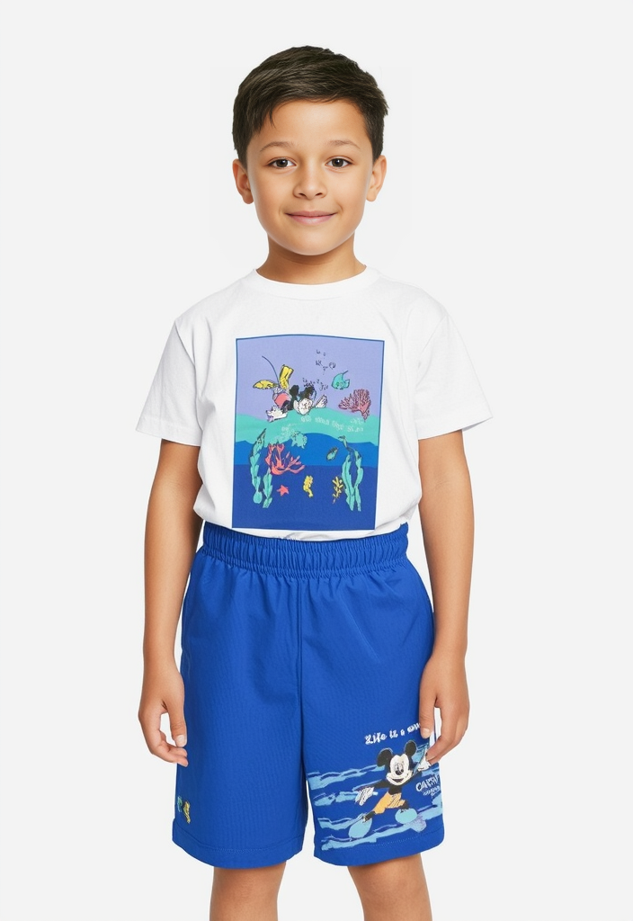 Mickey Mouse Sea Adventure T-Shirt & Shorts Set