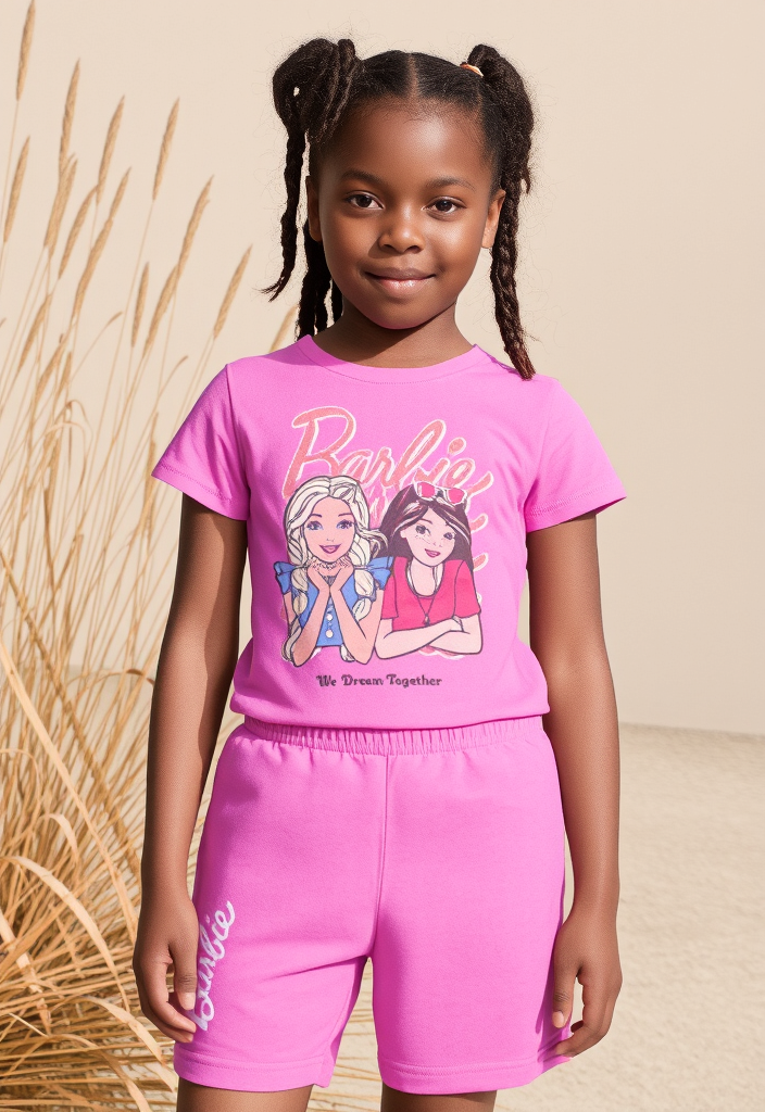 Barbie “We Dream Together” T-Shirt & Shorts Set No
