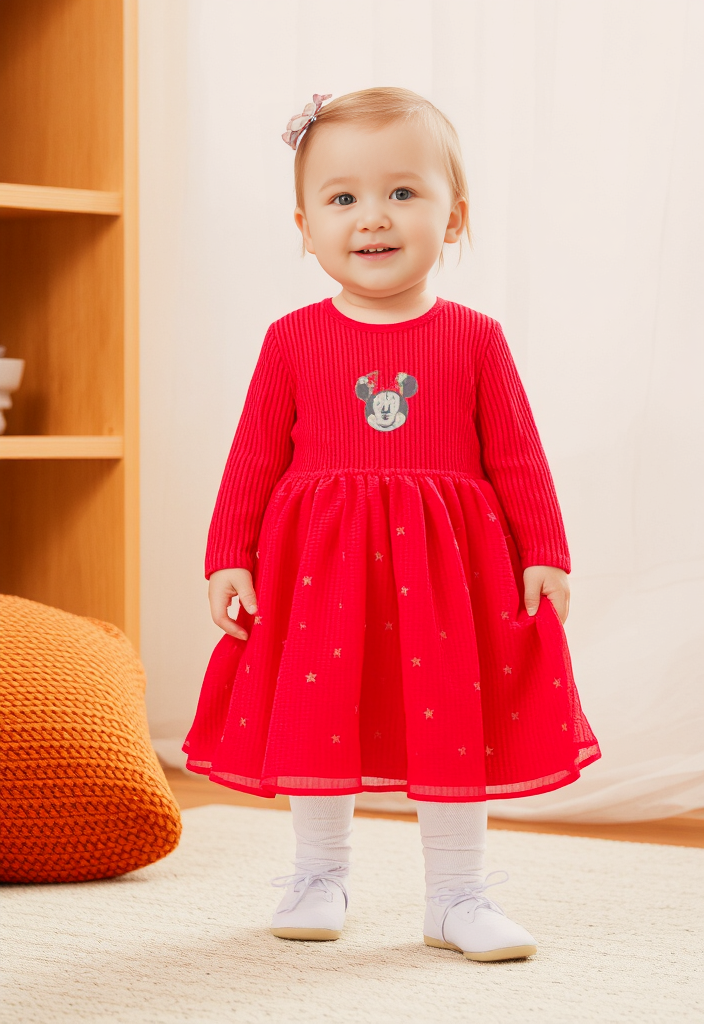 Red Knit Minnie Dress